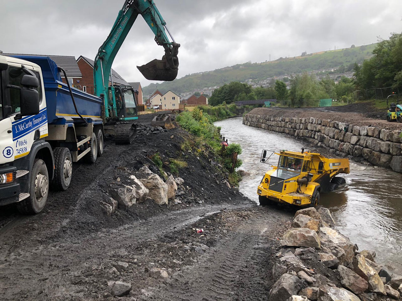 Cynon River Emergency Works